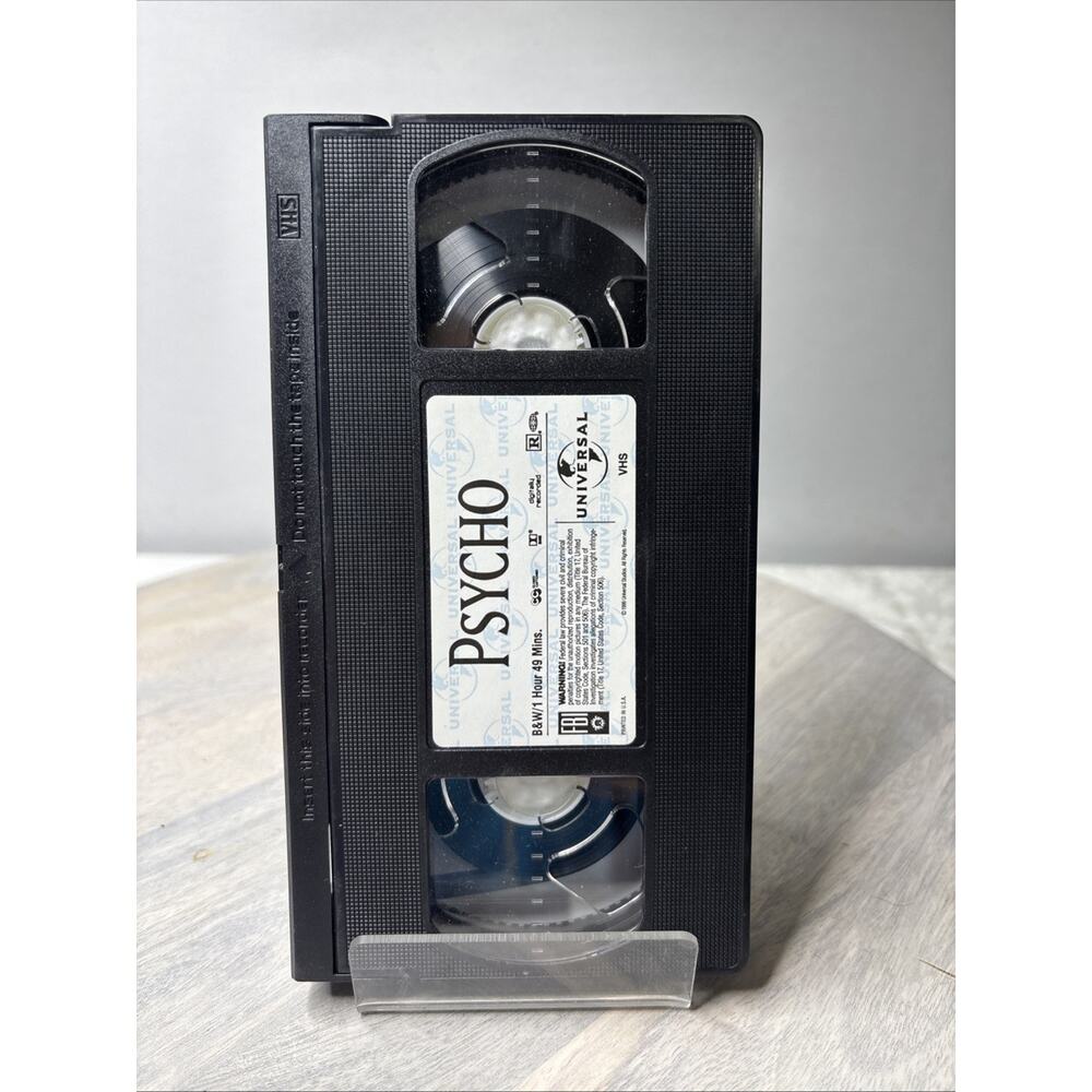 Psycho VHS 1960 Alfred Hitchcock Collection Classic Horror Thriller Universal - Picture 3 of 3